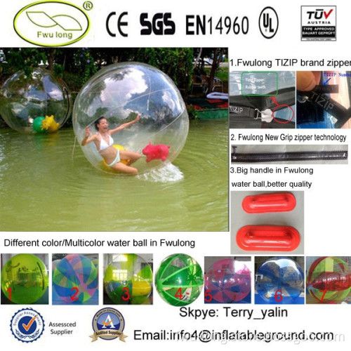 TPU1.0mm walk on inflatable water ball for sale